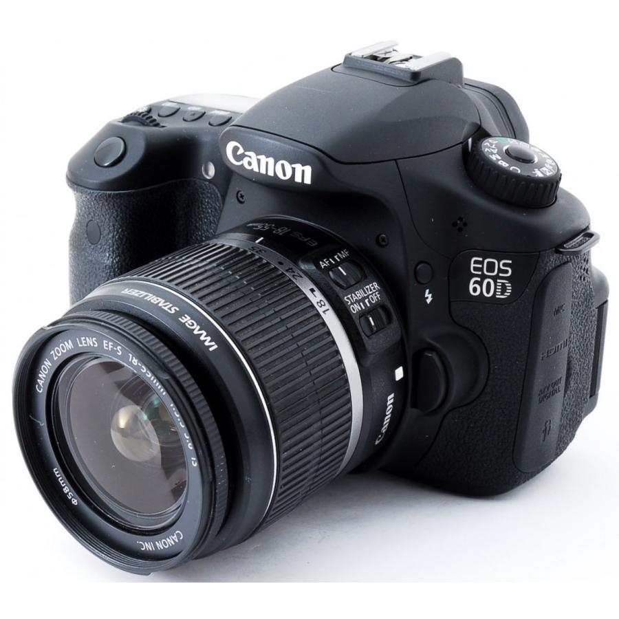 EOS キヤノン デジタル一眼 CANON 60D レンズキット 中古 新品SDカード