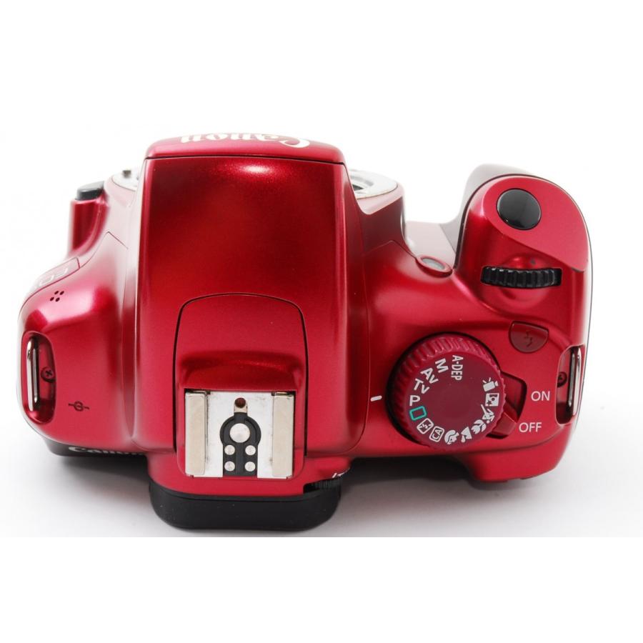 EOS キヤノン デジタル一眼 Canon Kiss X50 レンズキット レッド 中古