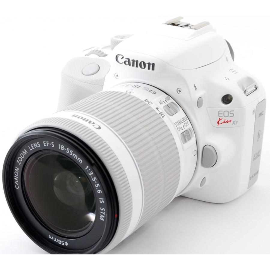 EOS キヤノン デジタル一眼 CANON Kiss X7 ホワイト ダブルズーム 中古