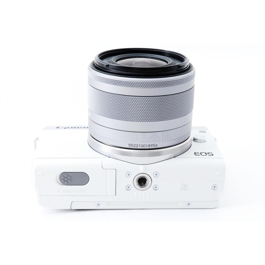 EOS キヤノン ミラーレス一眼 CANON M100 レンズキット ホワイト 中古