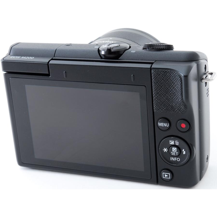EOS M キヤノン ミラーレス CANON M200 レンズキット ブラック 中古 Wi