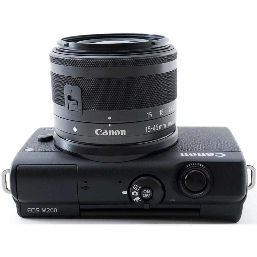 EOS M キヤノン ミラーレス CANON M200 レンズキット ブラック 中古 Wi
