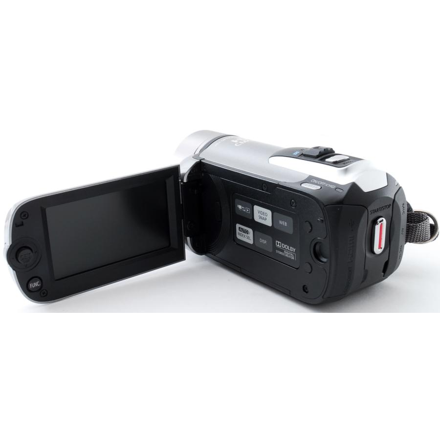 iVIS キヤノン ビデオカメラ CANON HF R10 シルバー 中古 新品SDカード