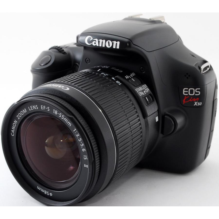 EOS キヤノン デジタル一眼 CANON Kiss X50 レンズキット 中古 新品SD