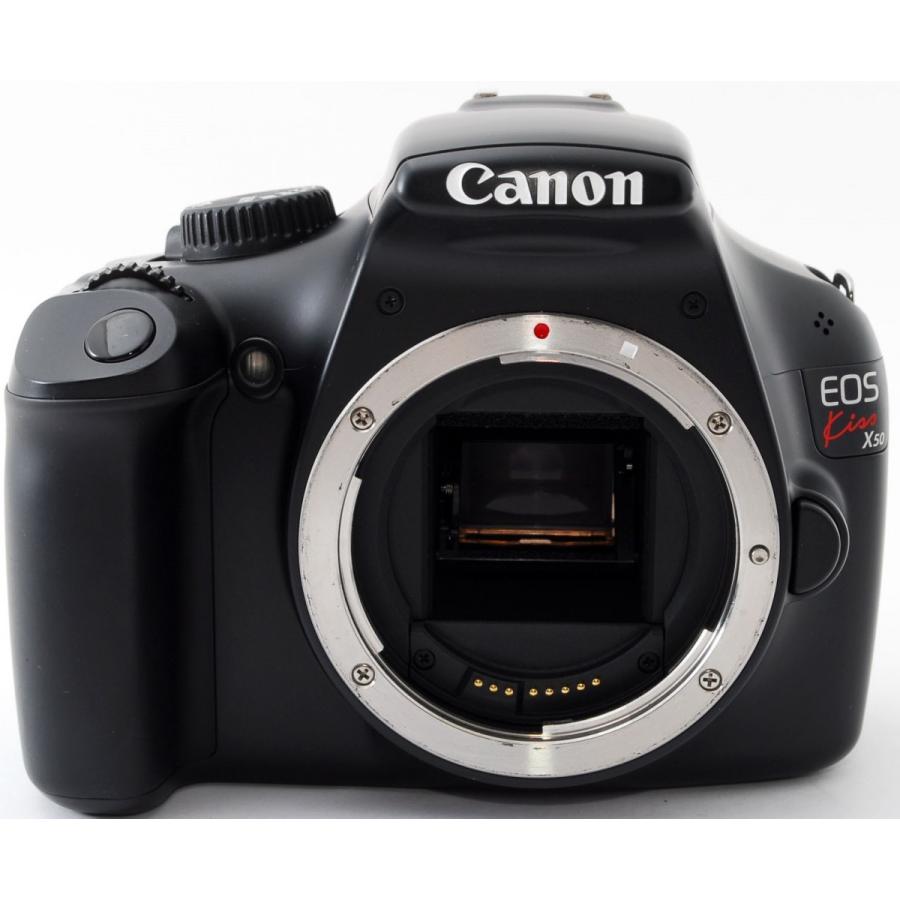 EOS キヤノン デジタル一眼 CANON Kiss X50 レンズキット 中古 新品SD