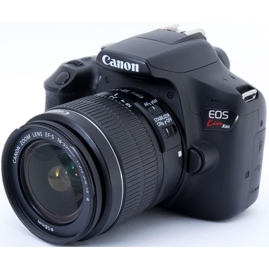 EOS Kiss キヤノン デジタル一眼 CANON X80 レンズキット 中古 Wi-Fi