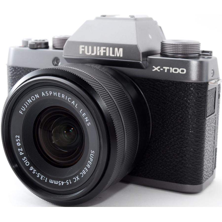 富士フイルム Xシステム ミラーレス FUJIFILM X-T100 ダークシルバー
