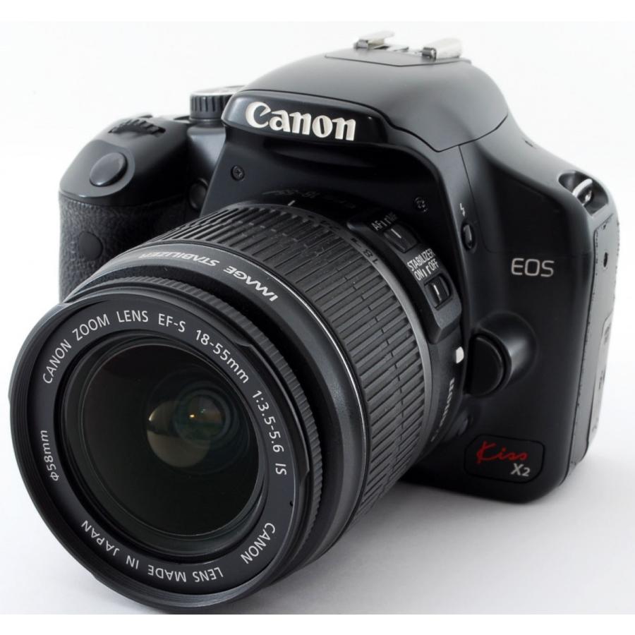 EOS Kiss X2 キヤノン デジタル一眼 CANON レンズキット 中古 新品SD