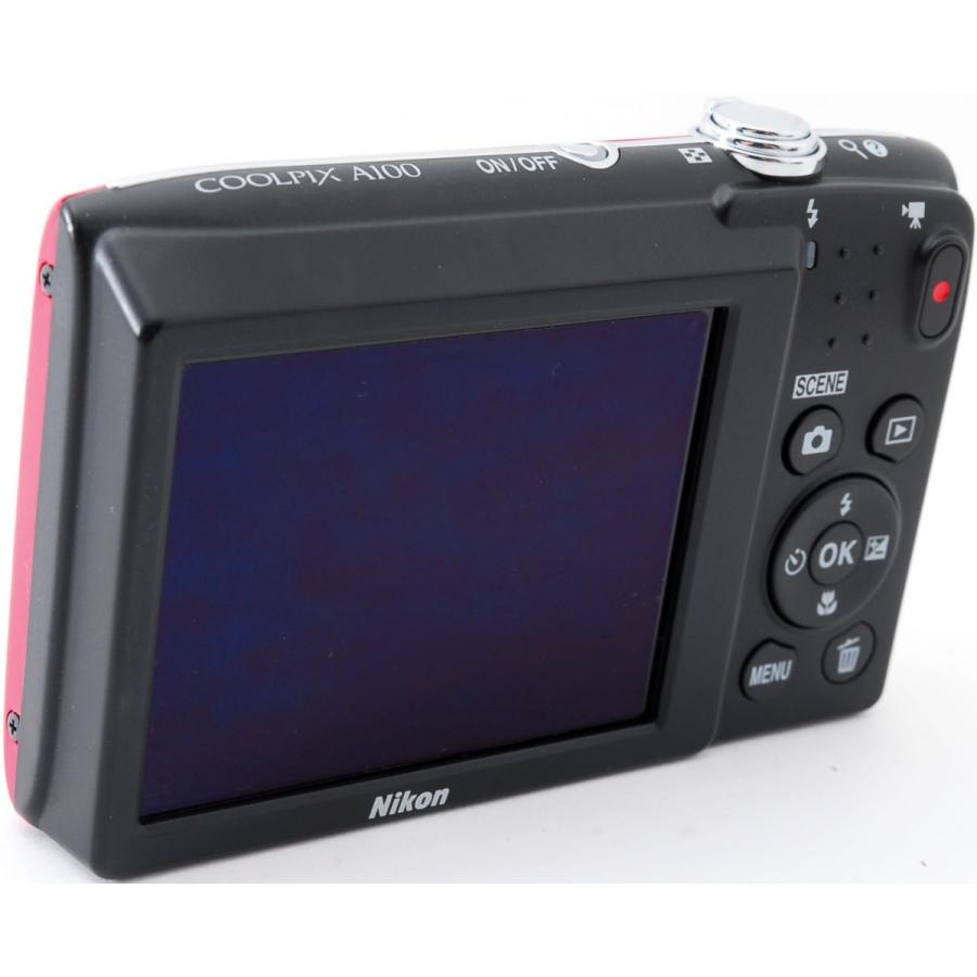 COOLPIX ニコン コンデジ Nikon A100 レッド 中古 新品SDカード付き