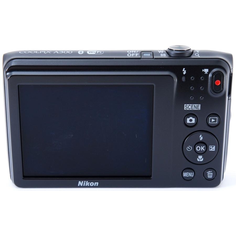 COOLPIX ニコン コンデジ Nikon A300 ブラック 中古 Wi-Fi搭載 新品SD