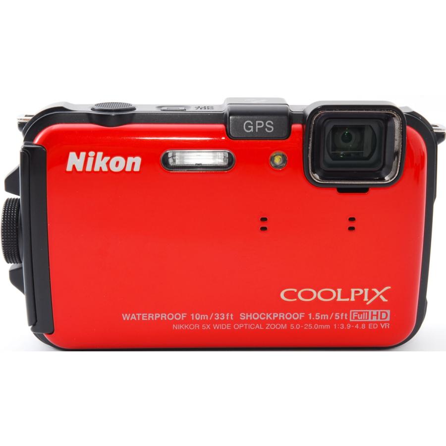 COOLPIX ニコン コンデジ Nikon AW100 オレンジ SDカード付き 届いて