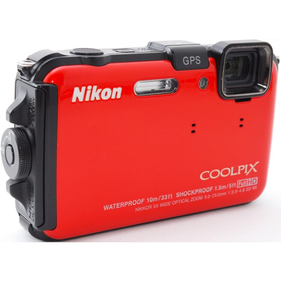 COOLPIX ニコン コンデジ Nikon AW100 オレンジ SDカード付き 届いて