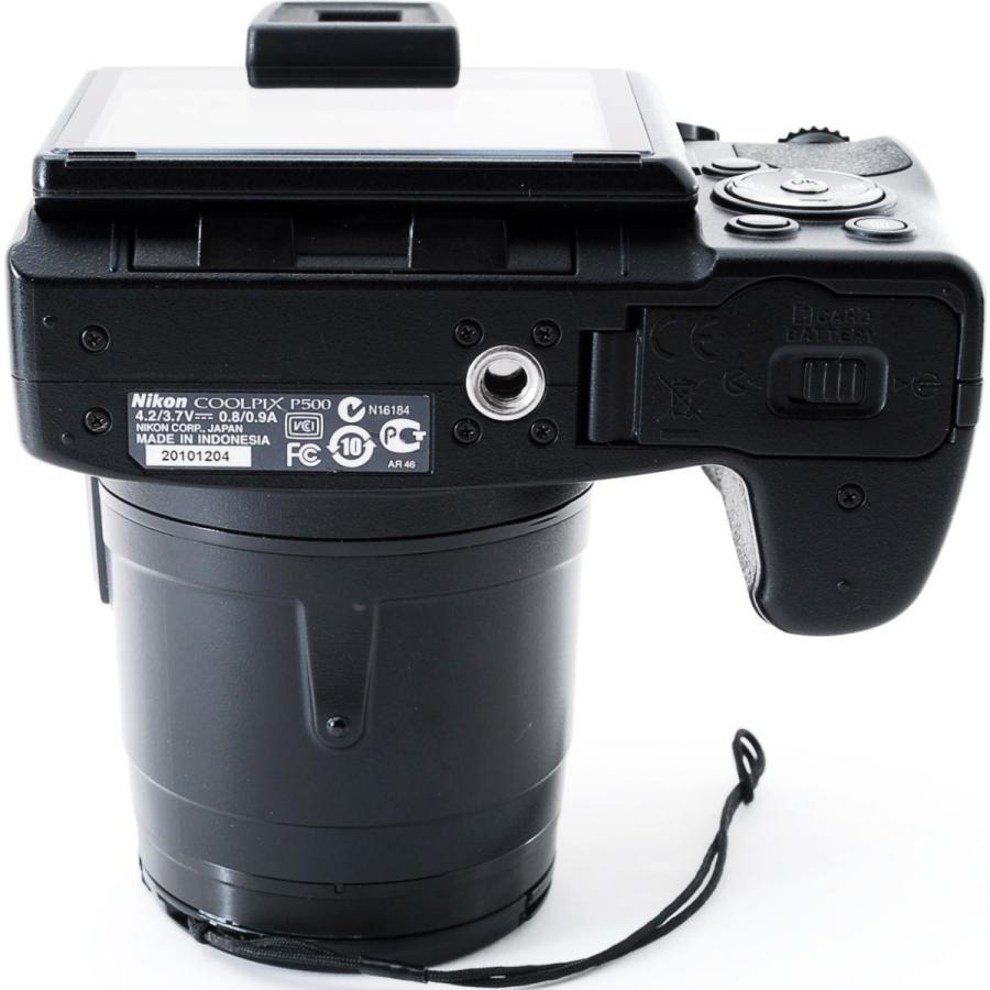 COOLPIX P ニコン コンデジ Nikon P500 ブラック 中古 新品SDカード