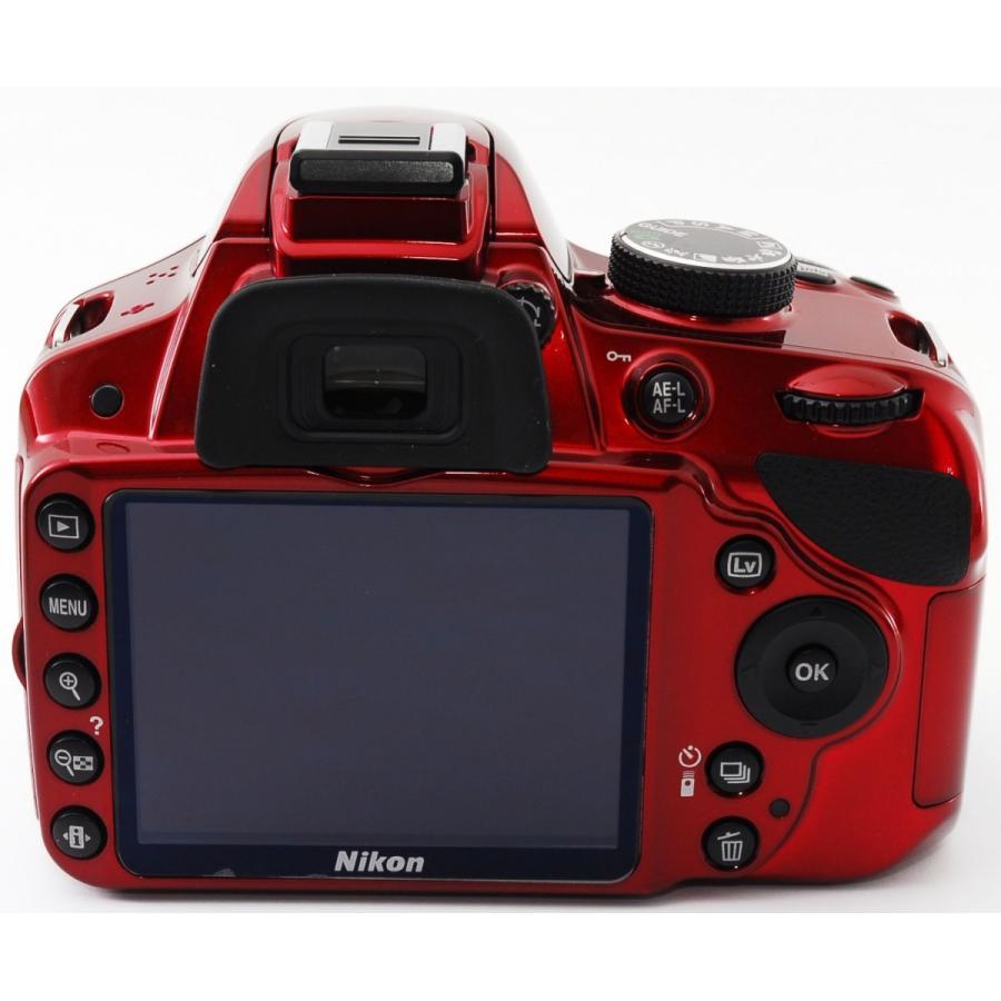 ニコン（Nikon） デジタル一眼 Nikon D3200 レッド レンズキット 中古