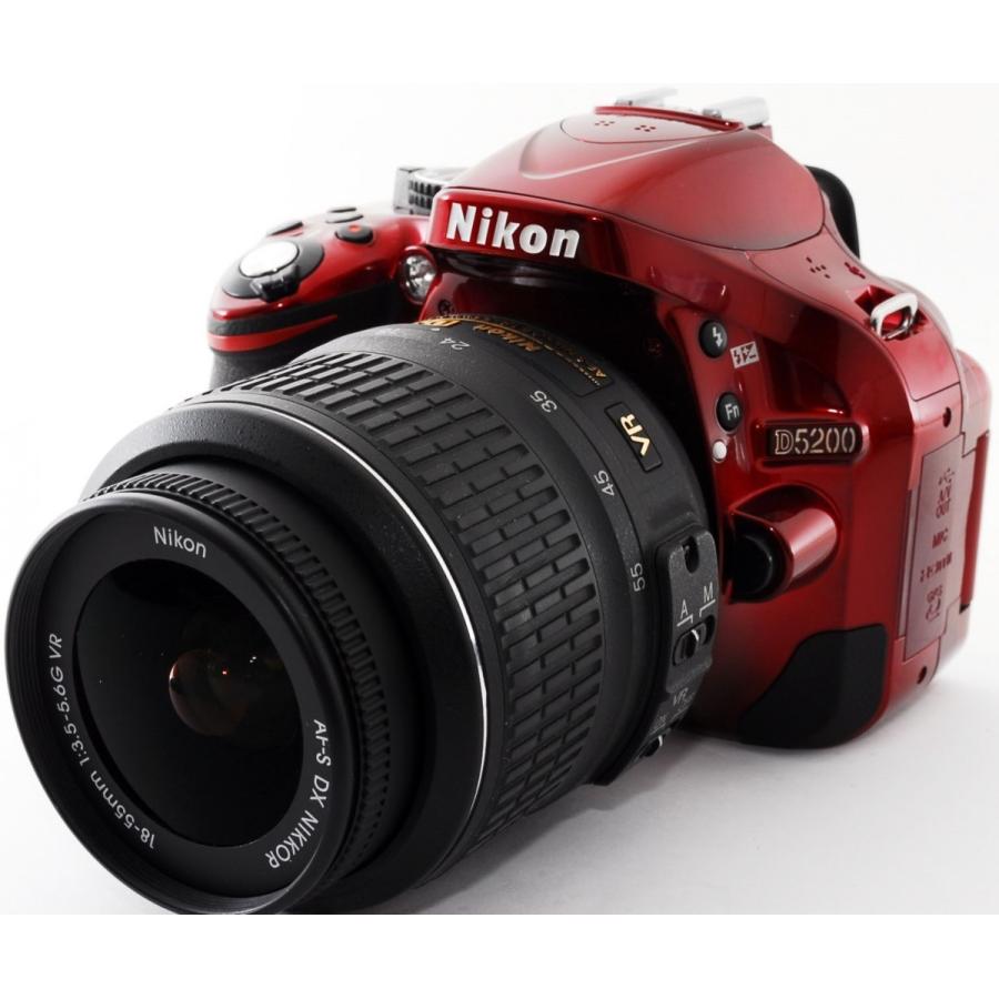 ニコン（Nikon） デジタル一眼 Nikon D5200 レンズキット レッド 中古