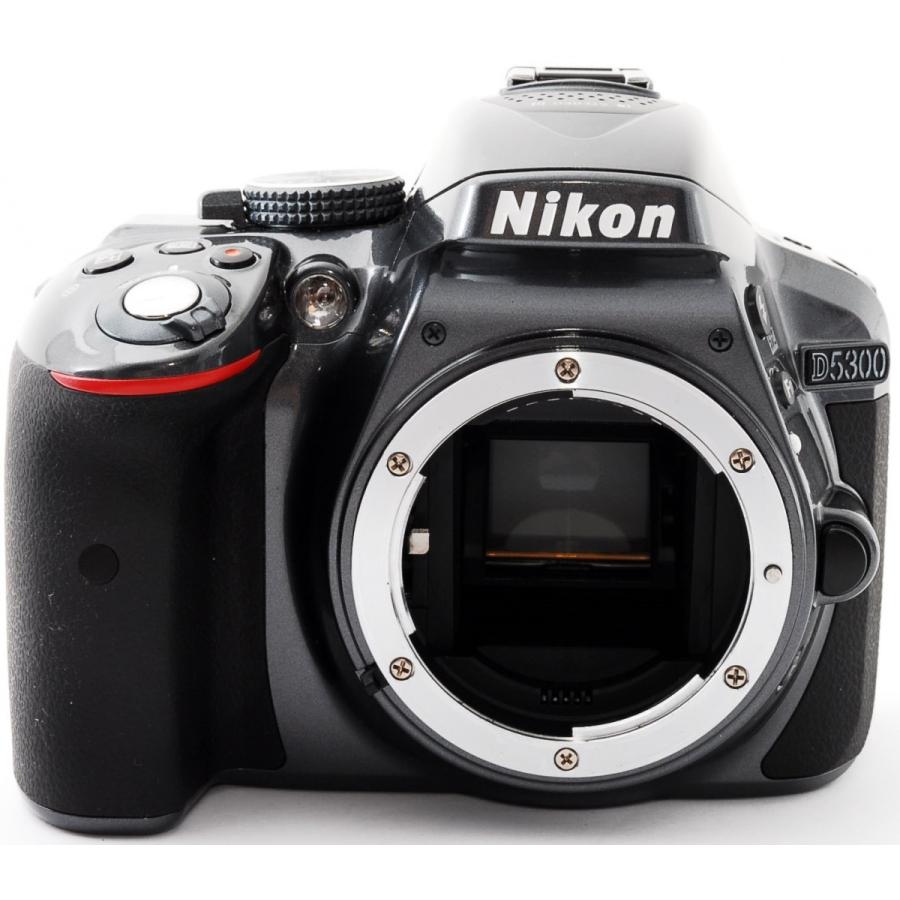 ニコン（Nikon） デジタル一眼 D5300 レンズキット グレー 中古 Wi-Fi