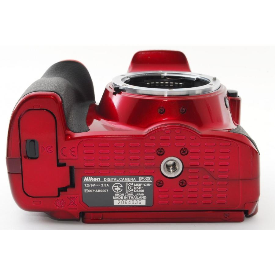 D5000 ニコン デジタル一眼 Nikon D5300 レッド レンズキット 中古 Wi