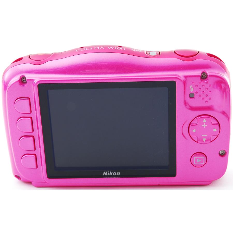 COOLPIX W ニコン コンデジ Nikon W100 ピンク 中古 Wi-Fi