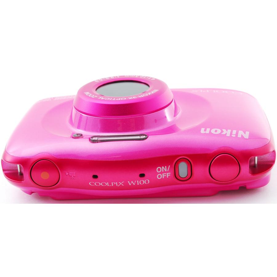 COOLPIX W ニコン コンデジ Nikon W100 ピンク 中古 Wi-Fi