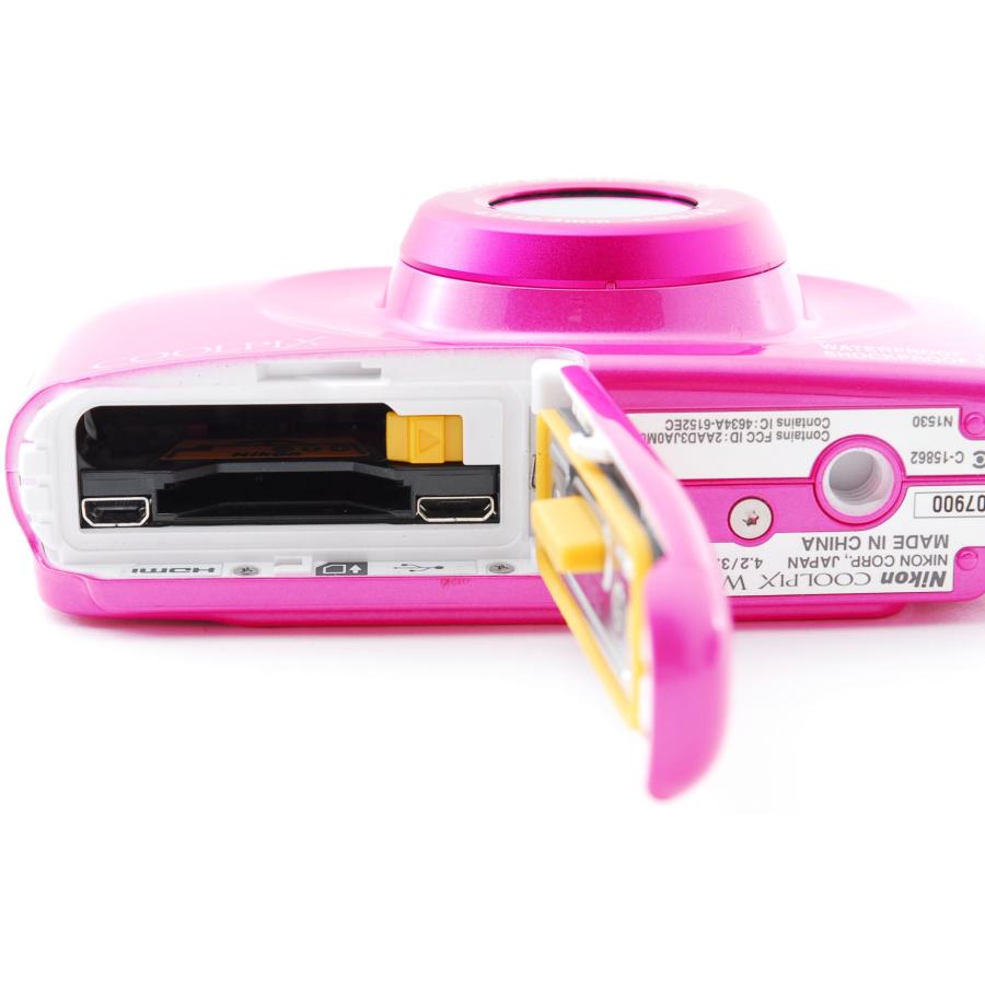 COOLPIX W ニコン コンデジ Nikon W100 ピンク 中古 Wi-Fi