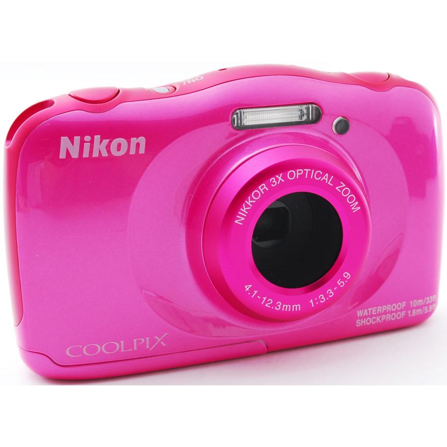 COOLPIX W ニコン コンデジ Nikon W100 ピンク 中古 Wi-Fi