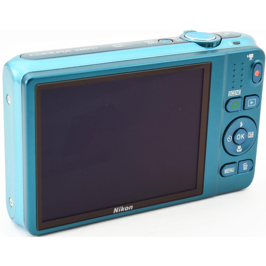 COOLPIX S ニコン コンデジ Nikon S6500 アクアブルー 中古 新品SD
