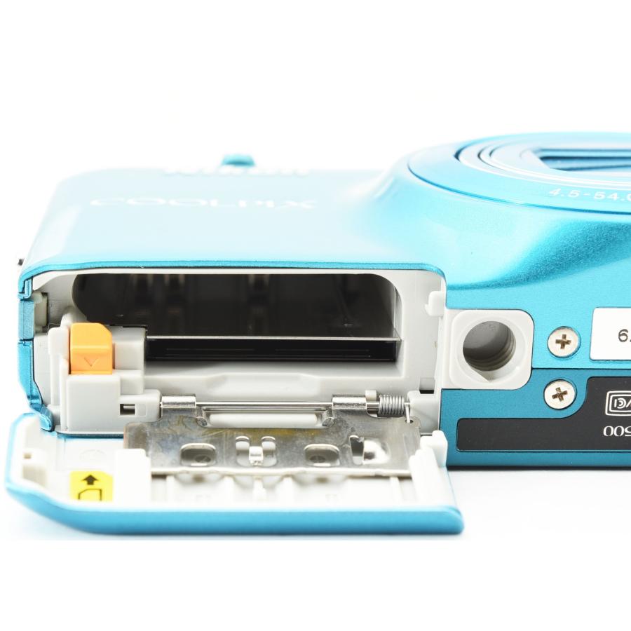 COOLPIX S ニコン コンデジ Nikon S6500 アクアブルー 中古 新品SD