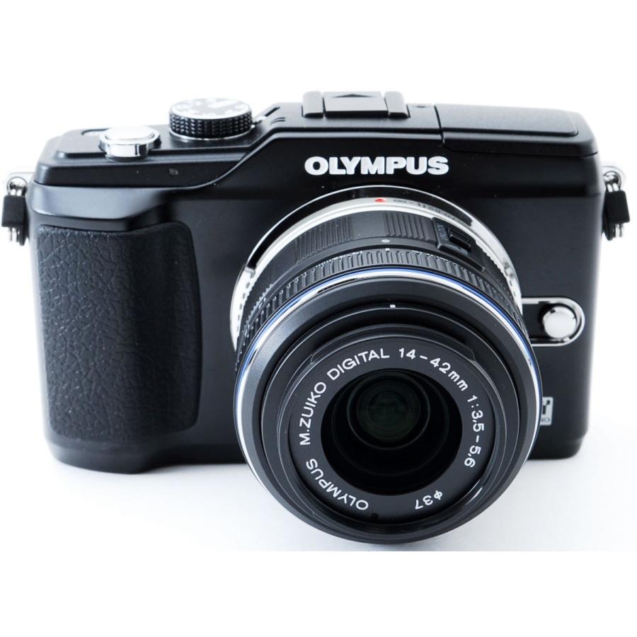 OLYMPUS PEN オリンパス ミラーレス Lite E-PL2 ブラック レンズキット