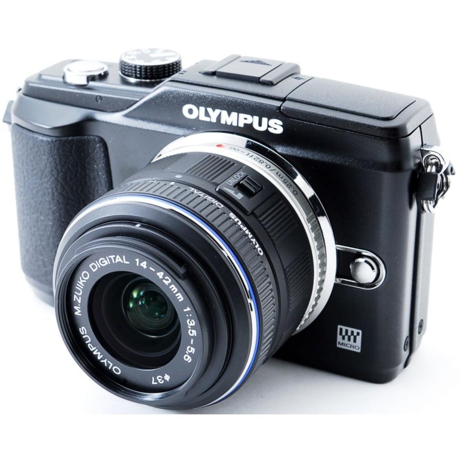 OLYMPUS PEN オリンパス ミラーレス Lite E-PL2 ブラック レンズキット