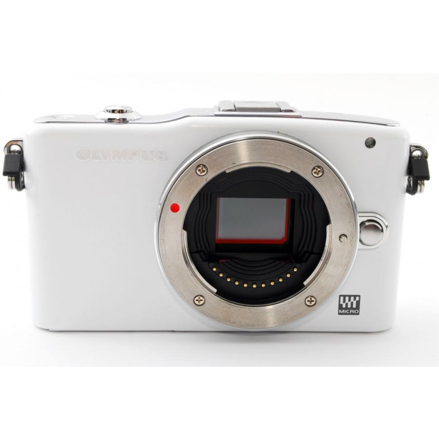 OLYMPUS PEN オリンパス ミラーレス mini E-PM1 ホワイト レンズキット