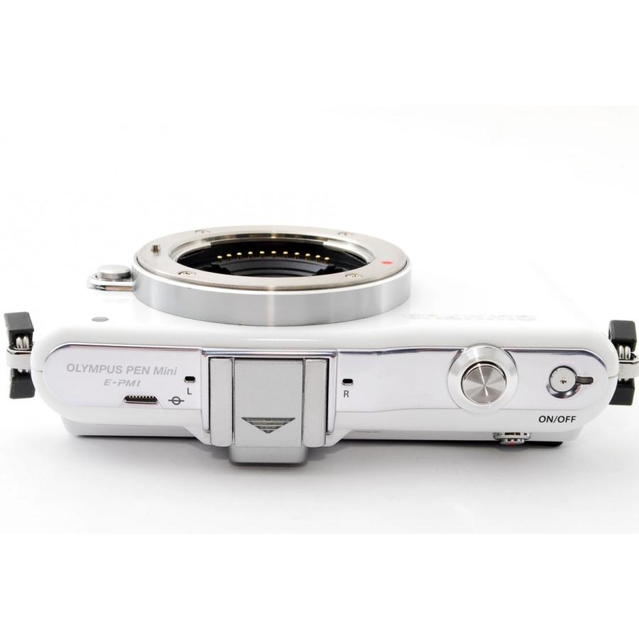 OLYMPUS PEN オリンパス ミラーレス mini E-PM1 ホワイト レンズキット