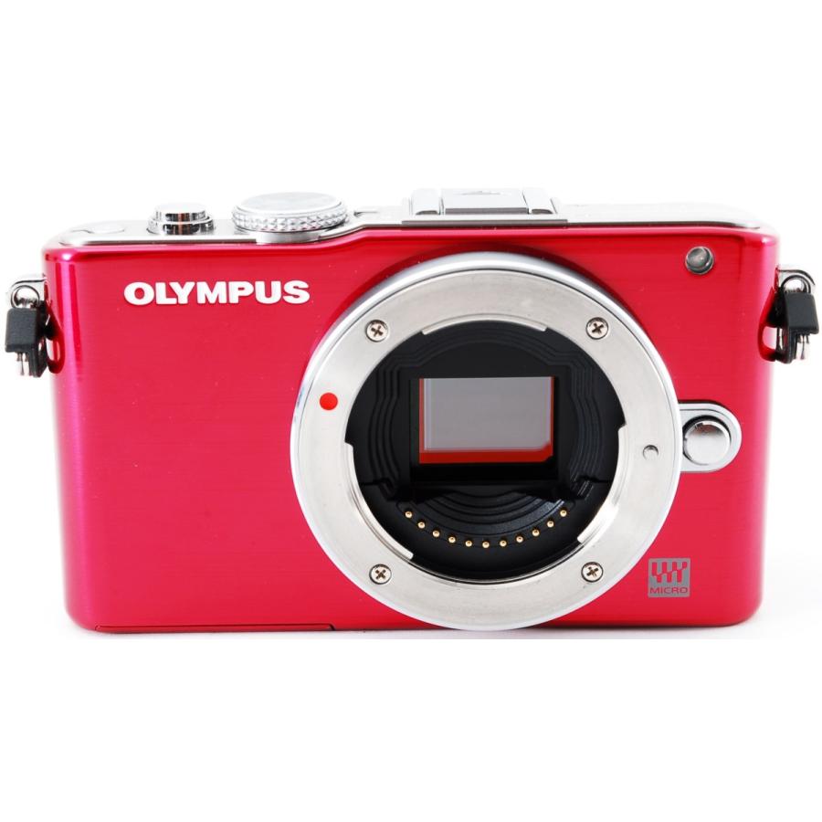 OLYMPUS PEN オリンパス ミラーレス Lite E-PL3 レンズキット レッド