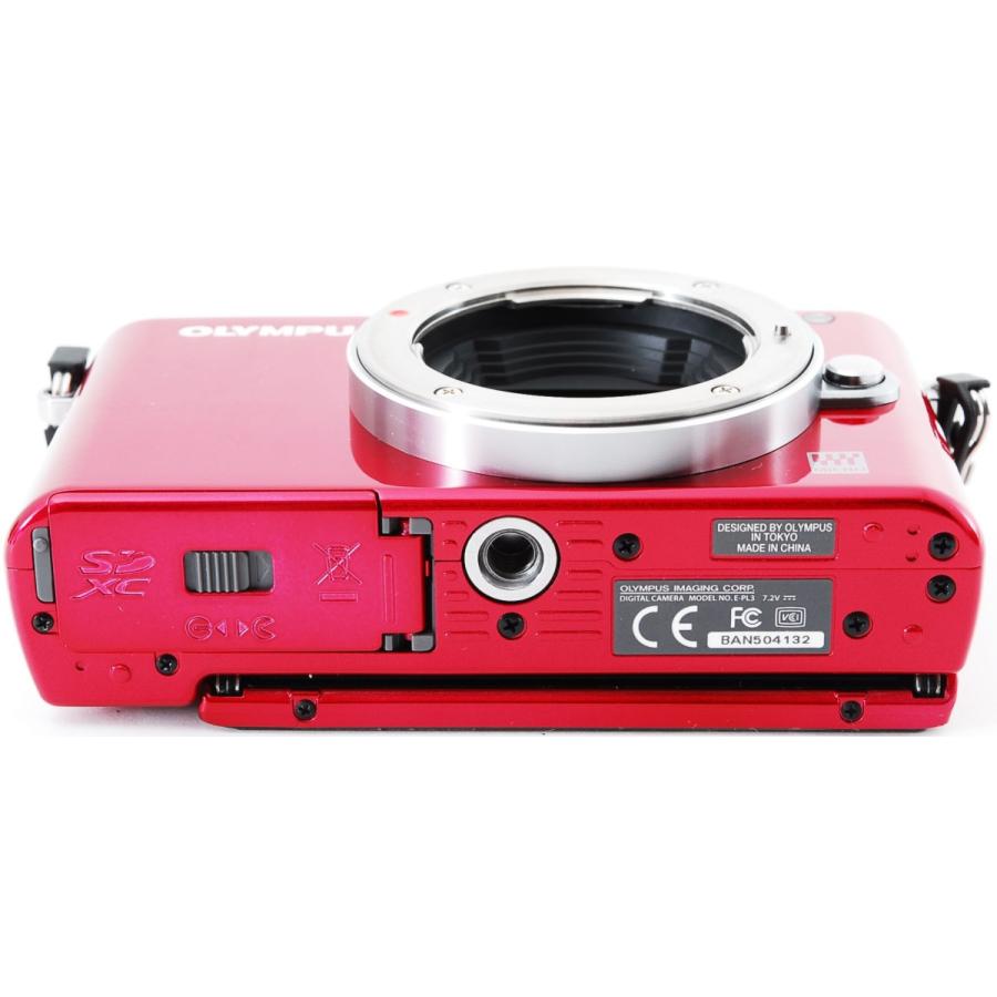 OLYMPUS PEN オリンパス ミラーレス Lite E-PL3 レンズキット レッド