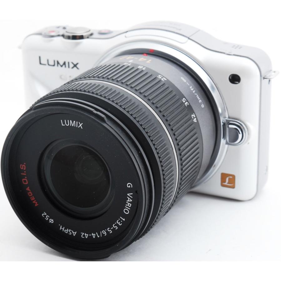 LUMIX パナソニック ミラーレス Panasonic DMC-GF3 ホワイト レンズ