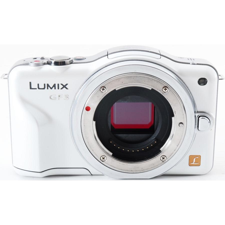 LUMIX パナソニック ミラーレス Panasonic DMC-GF3 ホワイト レンズ