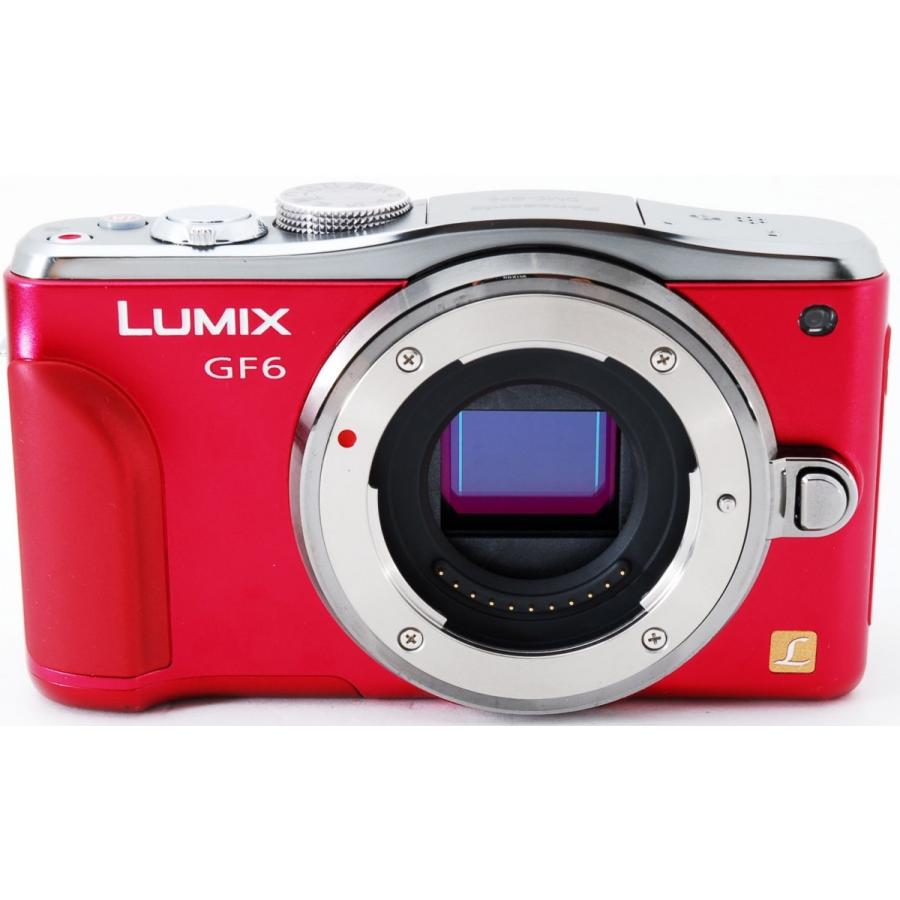 LUMIX パナソニック ミラーレス Panasonic DMC-GF6 レッド レンズ