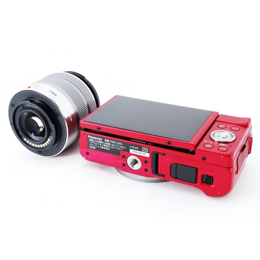 LUMIX パナソニック ミラーレス Panasonic DMC-GF6 レッド レンズ