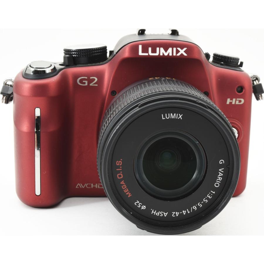 LUMIX パナソニック ミラーレス Panasonic DMC-G2 レンズキット レッド
