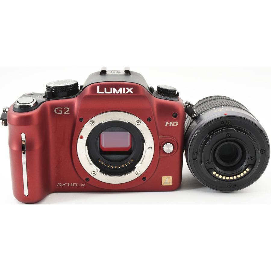 LUMIX パナソニック ミラーレス Panasonic DMC-G2 レンズキット レッド