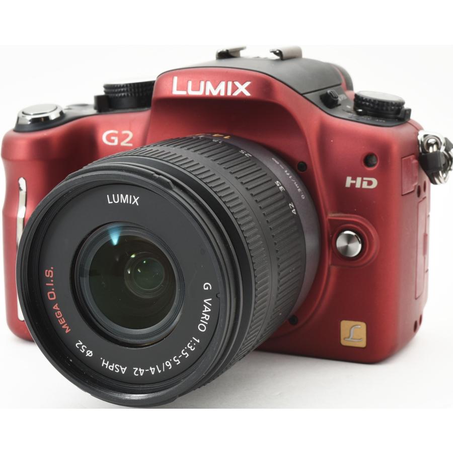 LUMIX パナソニック ミラーレス Panasonic DMC-G2 レンズキット レッド