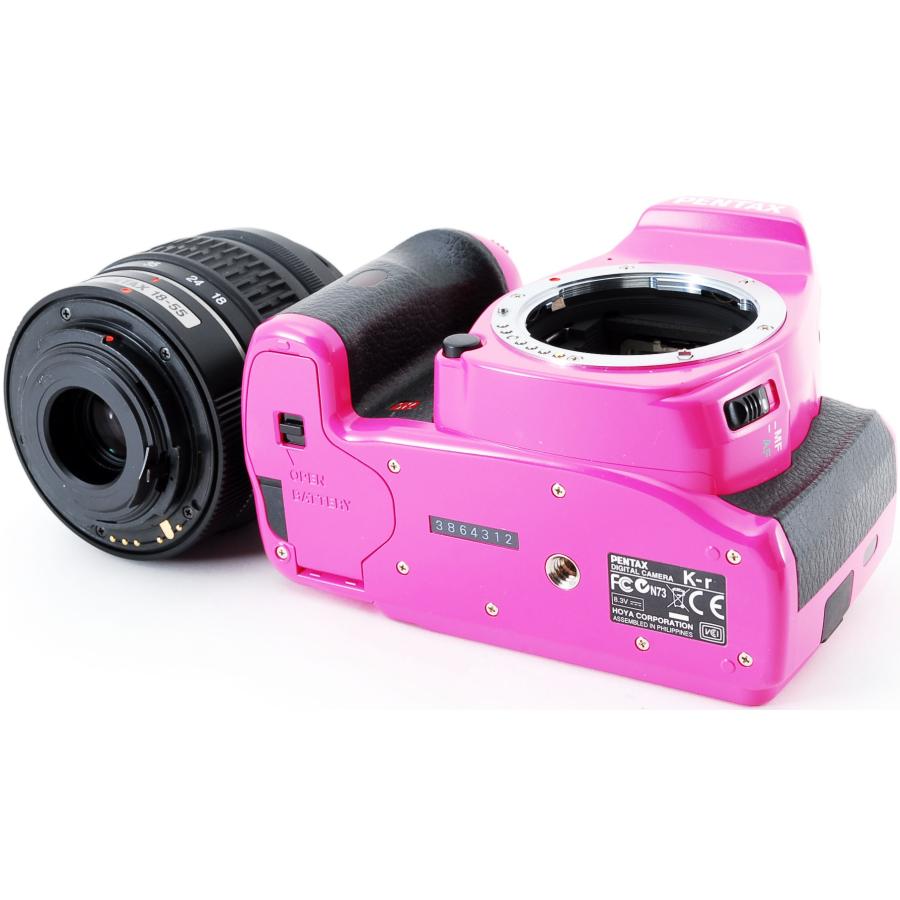 ペンタックス デジタル一眼 PENTAX K-R レンズキット ピンク×ブラック