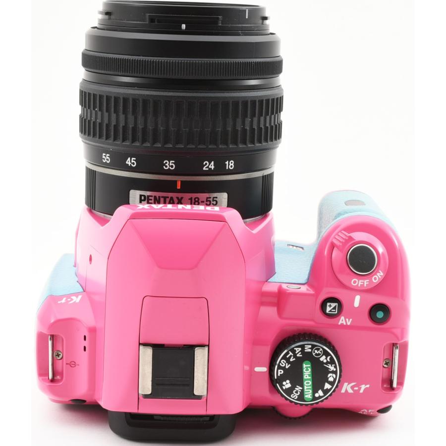 ペンタックス デジタル一眼 PENTAX K-r ピンク×アクア レンズキット