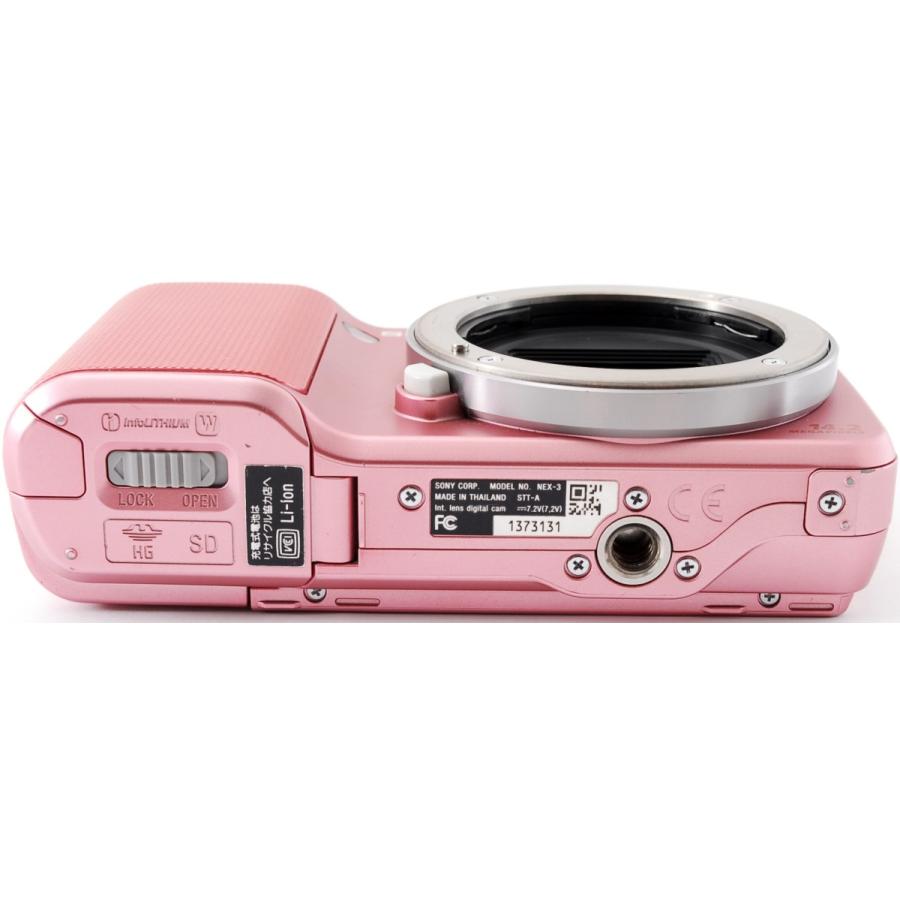 NEX ソニー ミラーレス SONY α NEX-3 レンズキット ピンク スマホに