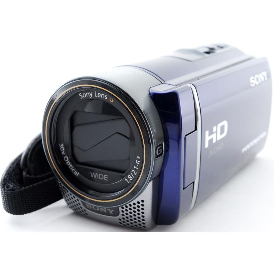 SONY（ソニー） ビデオカメラ SONY HDR-CX180 (L) ブルー 中古 新品SD