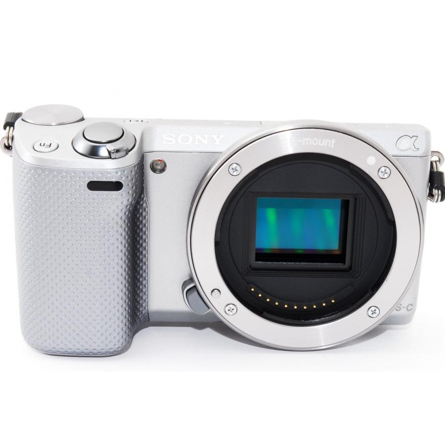 SONY（ソニー） ミラーレス α NEX-5R レンズキット シルバー 中古 Wi