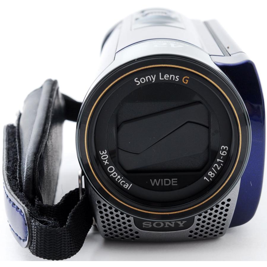 SONY（ソニー） ビデオカメラ SONY HDR-CX180 (L) ブルー 中古 新品SD