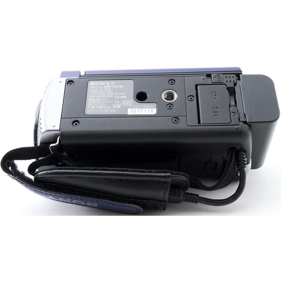 SONY（ソニー） ビデオカメラ SONY HDR-CX180 (L) ブルー 中古 新品SD