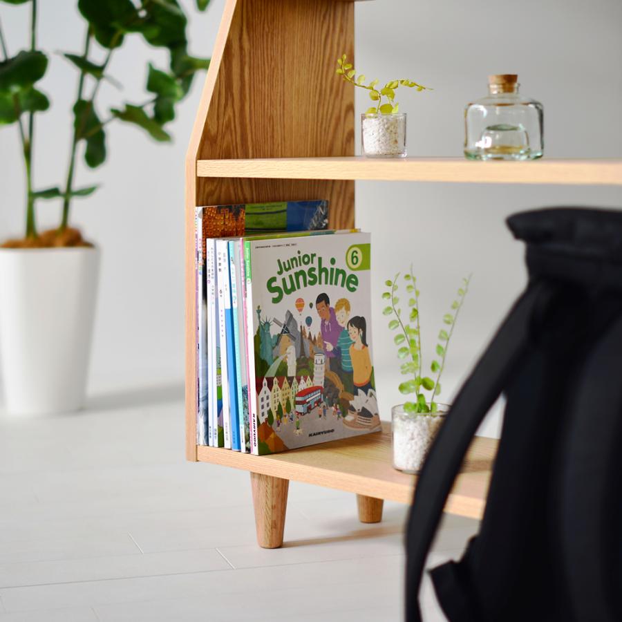 国産/無垢/完成品】マガジンラック オープンラック ブックシェルフ
