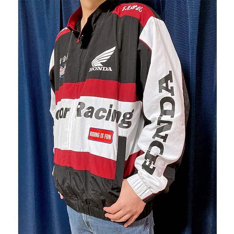 ホンダ（HONDA） HONDA×百花繚乱 レーシングブルゾン ブラック ワイン