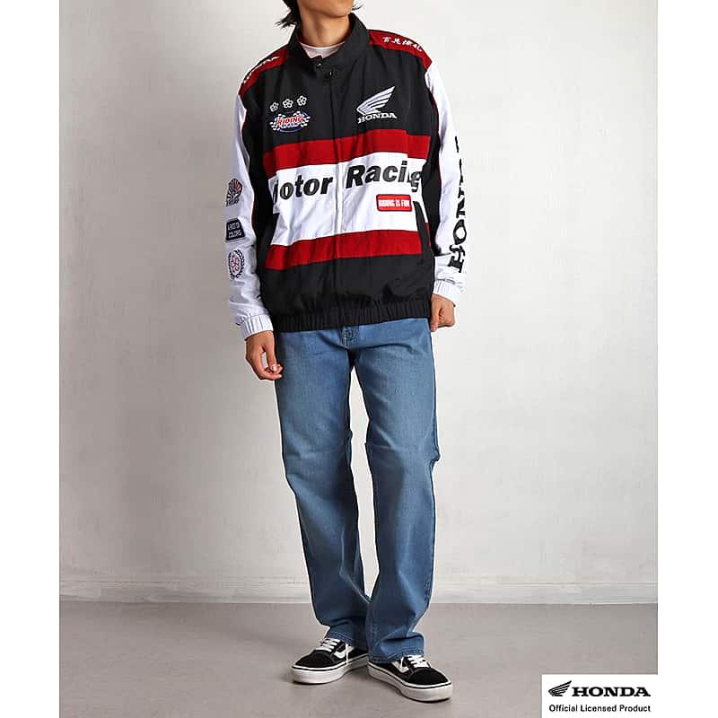 ホンダ（HONDA） HONDA×百花繚乱 レーシングブルゾン ブラック ワイン